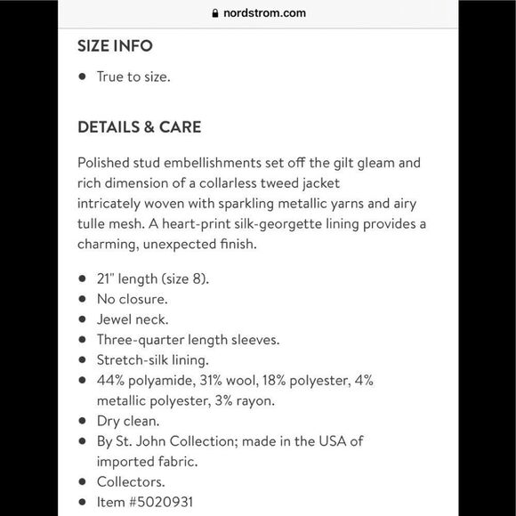 St.john COLLECTION Amour Embellished Tweed Jacket - Picture 6 of 15